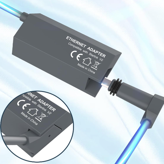 LAN-адаптер Starlink V2 — Ethernet Adapter V2 для спутникового интернета