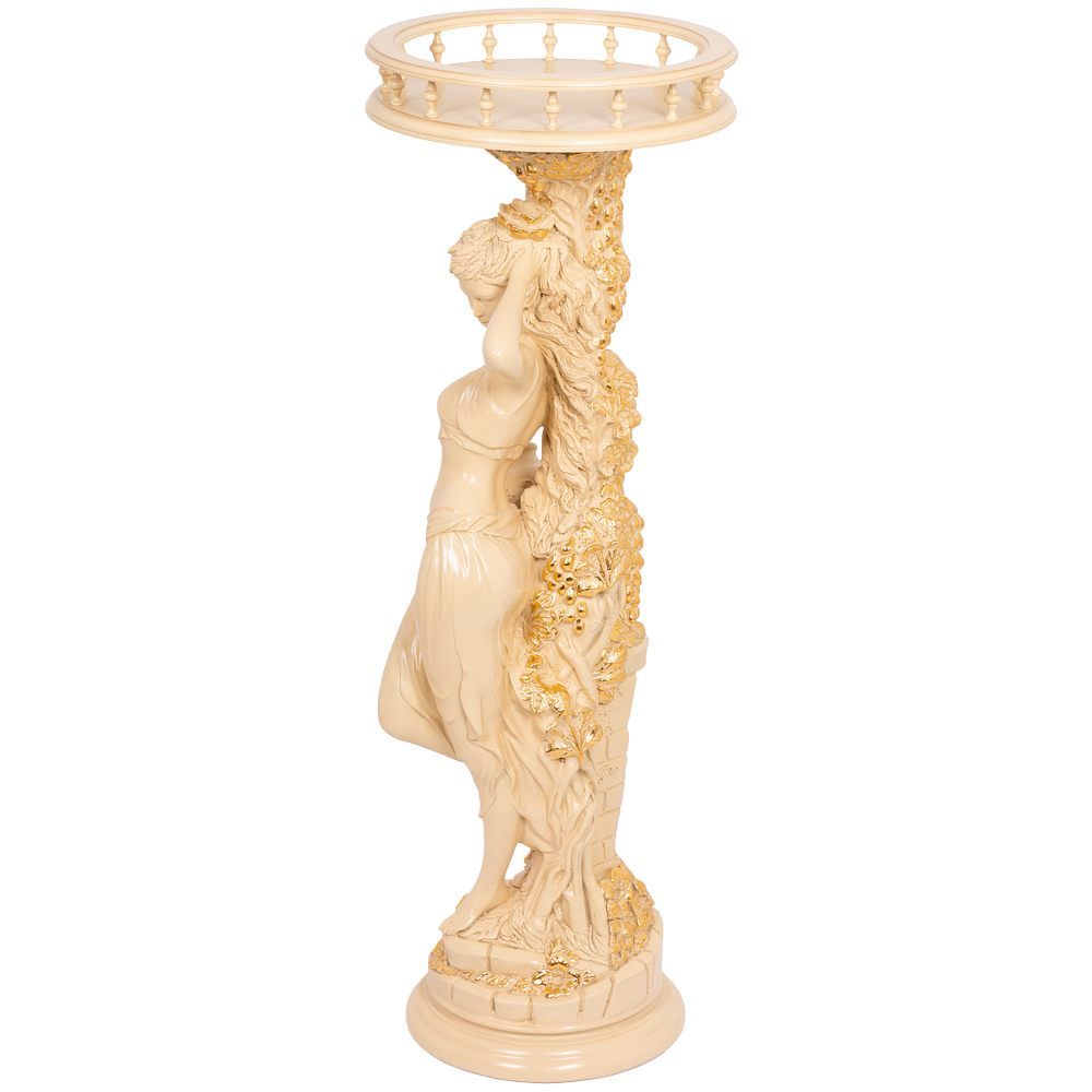 Подставка декоративная Девушка с кувшином №340/2 Айвори