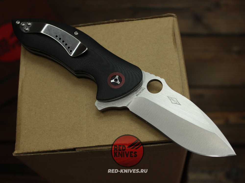 Нож Spyderco Rubicon -рук. черный G10, клинок сатин RK-502