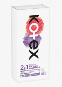 ПРОКЛАДКИ ЕЖЕДНЕВНЫЕ KOTEX PROTECT LINERS 16ШТ