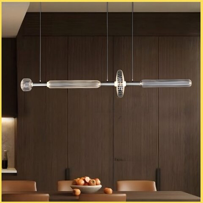 Утонченная продолговатая подвесная люстра