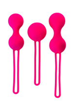 Набор вагинальных шариков EJ-207 розовые 16,5 см