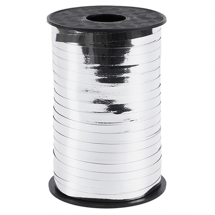 Лента полипропиленовая (0,5 см*250 м) Серебро, Металлик, 1 шт.