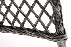 "Эспрессо" плетеный круглый стол, диаметр 150 см, цвет графит