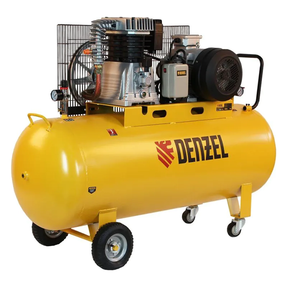 DENZEL BCI5500-T/270 компрессор воздушный 5.5 квт, ременный привод, 270 литров, 850 л/мин 58129