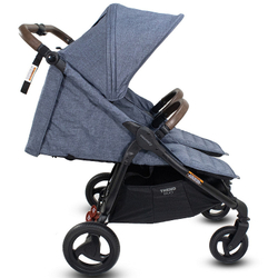 Детская прогулочная коляска для двойни Valco baby Snap Duo Trend Denim