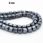 Гематит (имитация) размер около 5,5 мм, цена за 17 шт (1/4 нити)