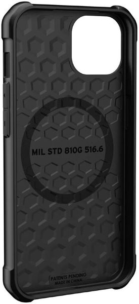 Чехол с поддержкой MAGSAFE Uag Metropolis LT ткань Armortex для iPhone 13 6.1" черный (Kevlar-Black) 11317O183940