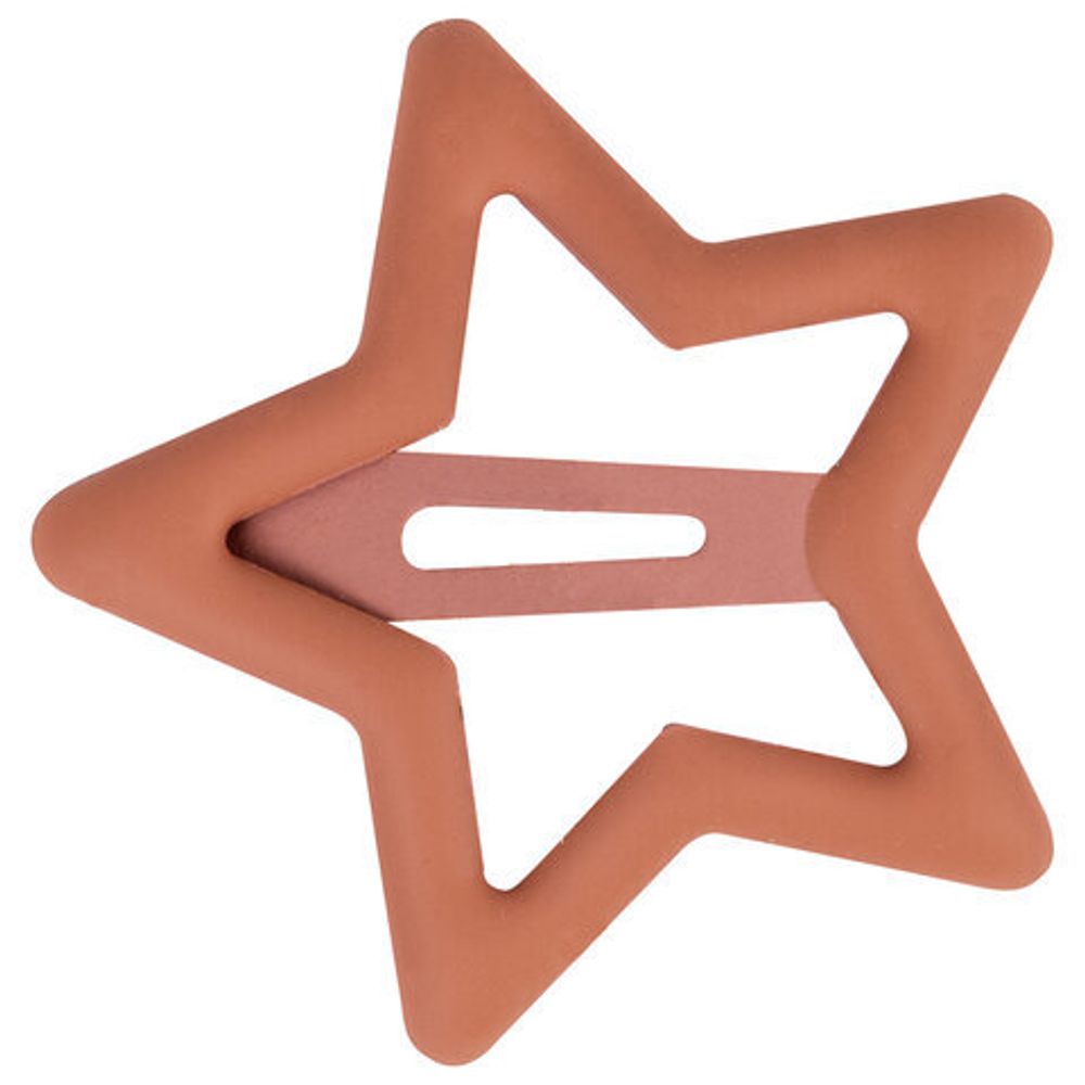 Заколки для волос НАБОР 10 шт., 3,5 см, клик-клак, звездочки, матовый, разные цвета, MONTE VITA, 457084