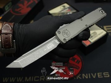 Нож Microtech Ultratech ZBP 1123-10APNC Natural Clear T/E Apocalyptic M390MK - Zero Blade Play