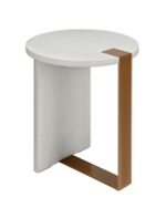 Серый приставной столик “Дидье”