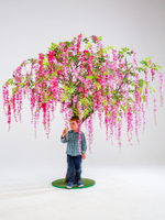 Искусственное дерево "Глициния Фиолетовая Classic" 2,3 м