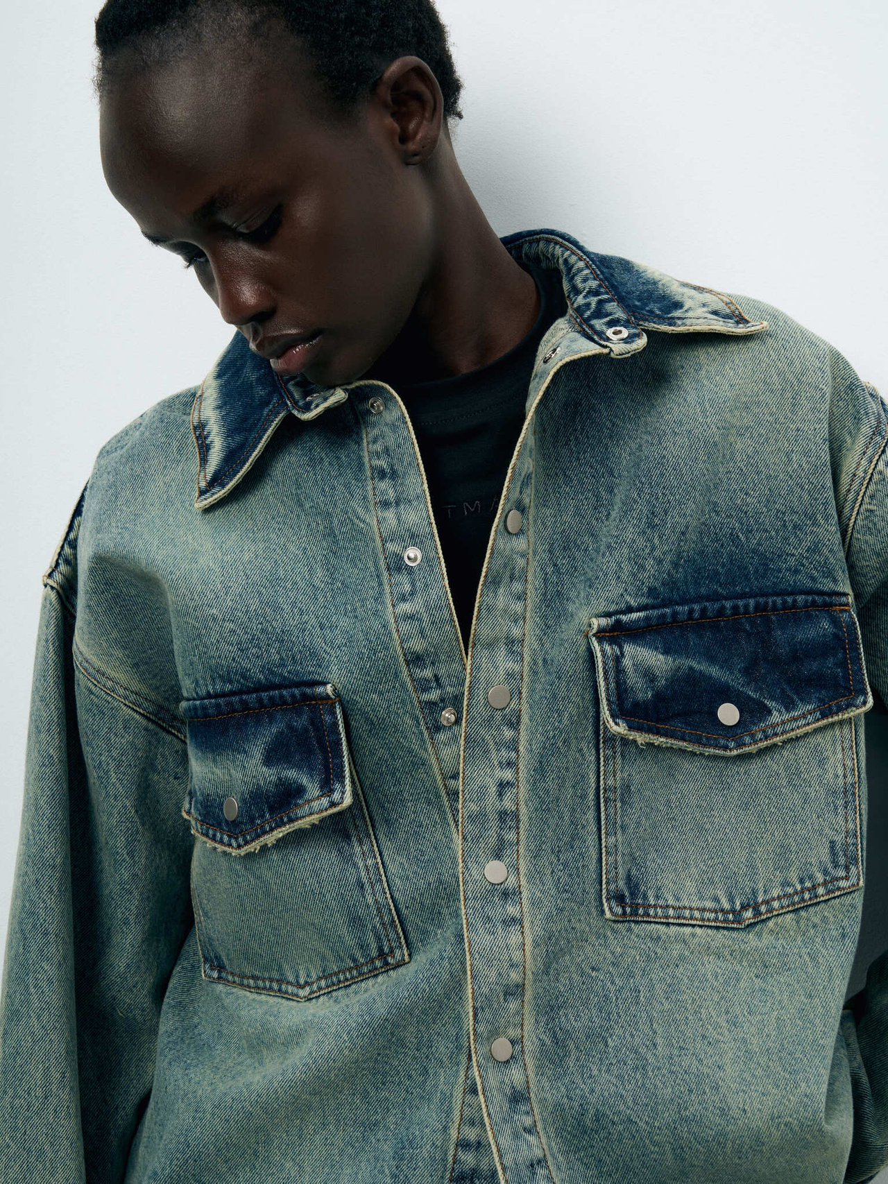 Рубашка из денима "BLUE MONDAY"