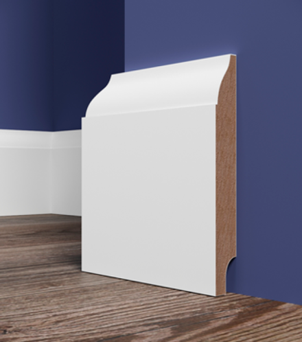 Плинтус МДФ EVROWOOD, PN 060, Белый
