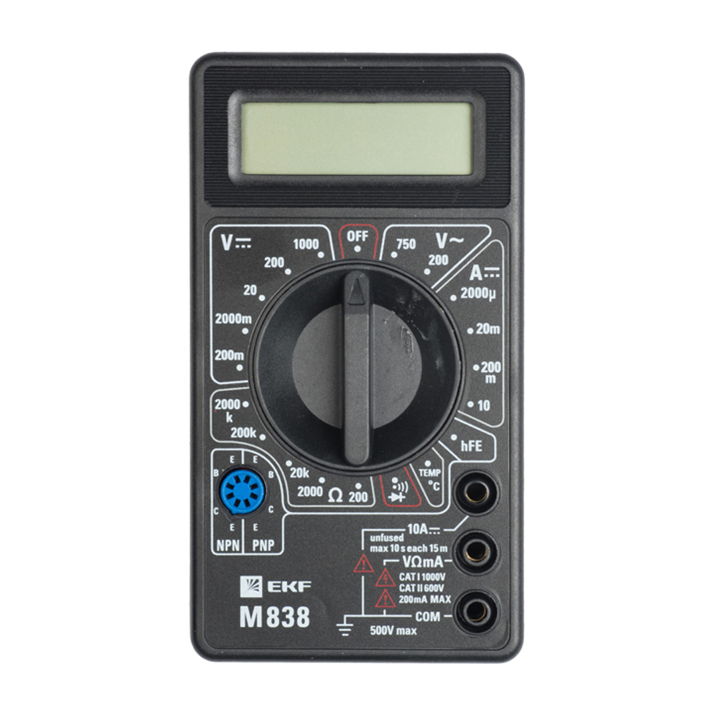 МУЛЬТИМЕТР EKF MASTER ЦИФРОВОЙ М838