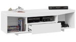 Тумба под телевизор напольная Белый Ясень/Дуб Сонома 160х45х48 см