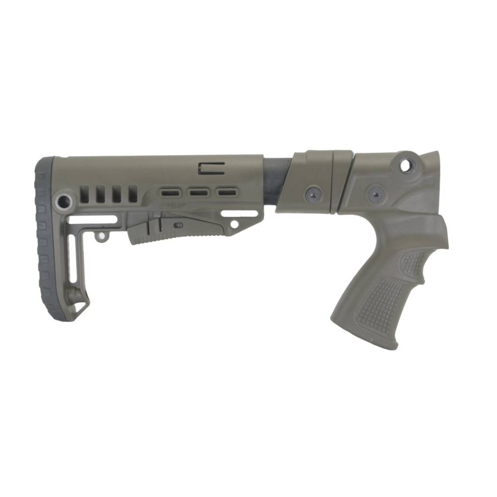 Пластиковый приклад МР-155, МР-135, DLG Tactical. Черный