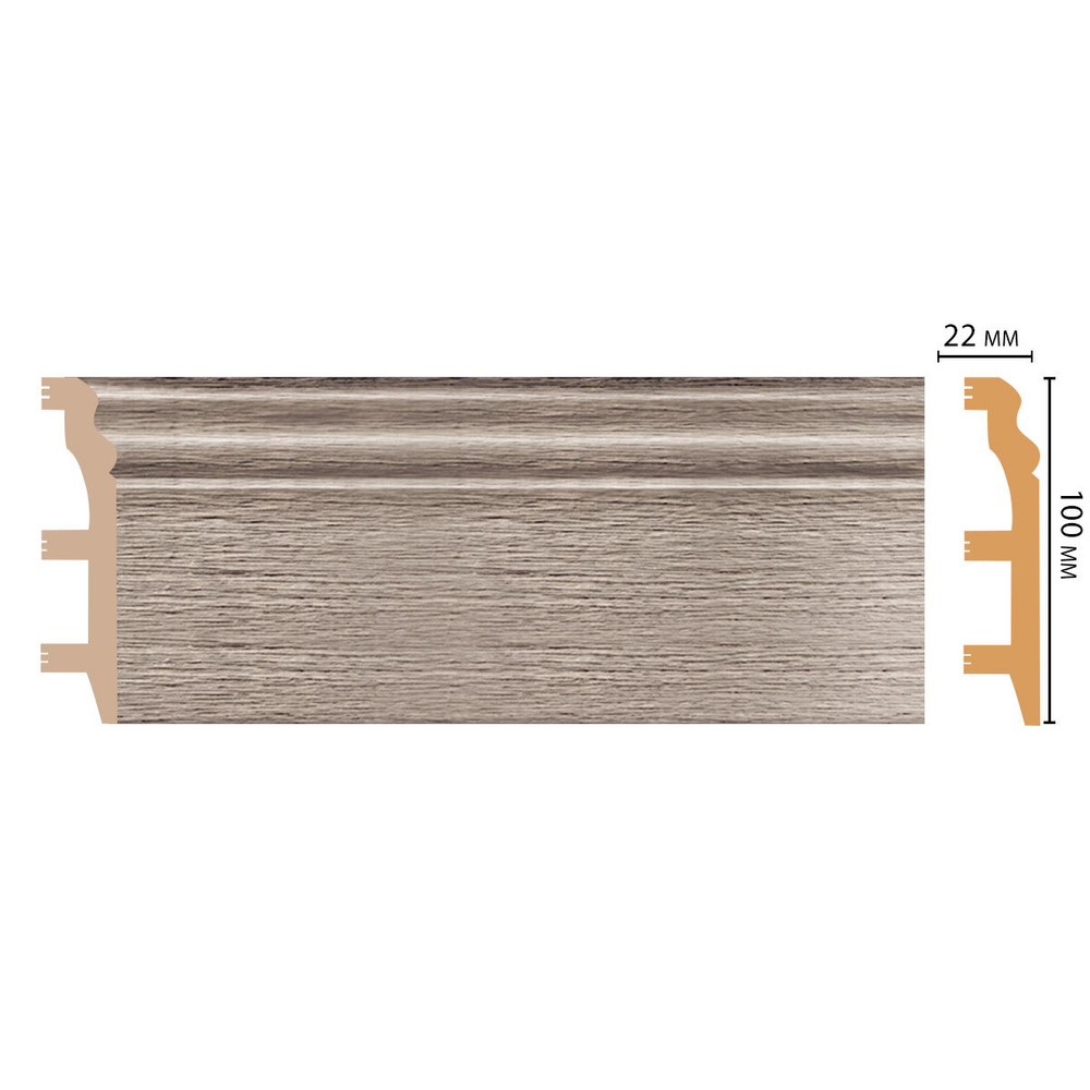 Плинтус Decomaster D232 D232-77 ДМ