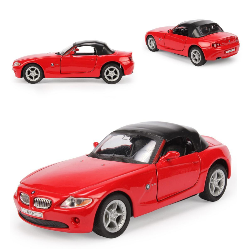 Модель ин. мет. 4.75" "BMW Z4" soft-top открыв. двери 42328H-D (Kinsmart)