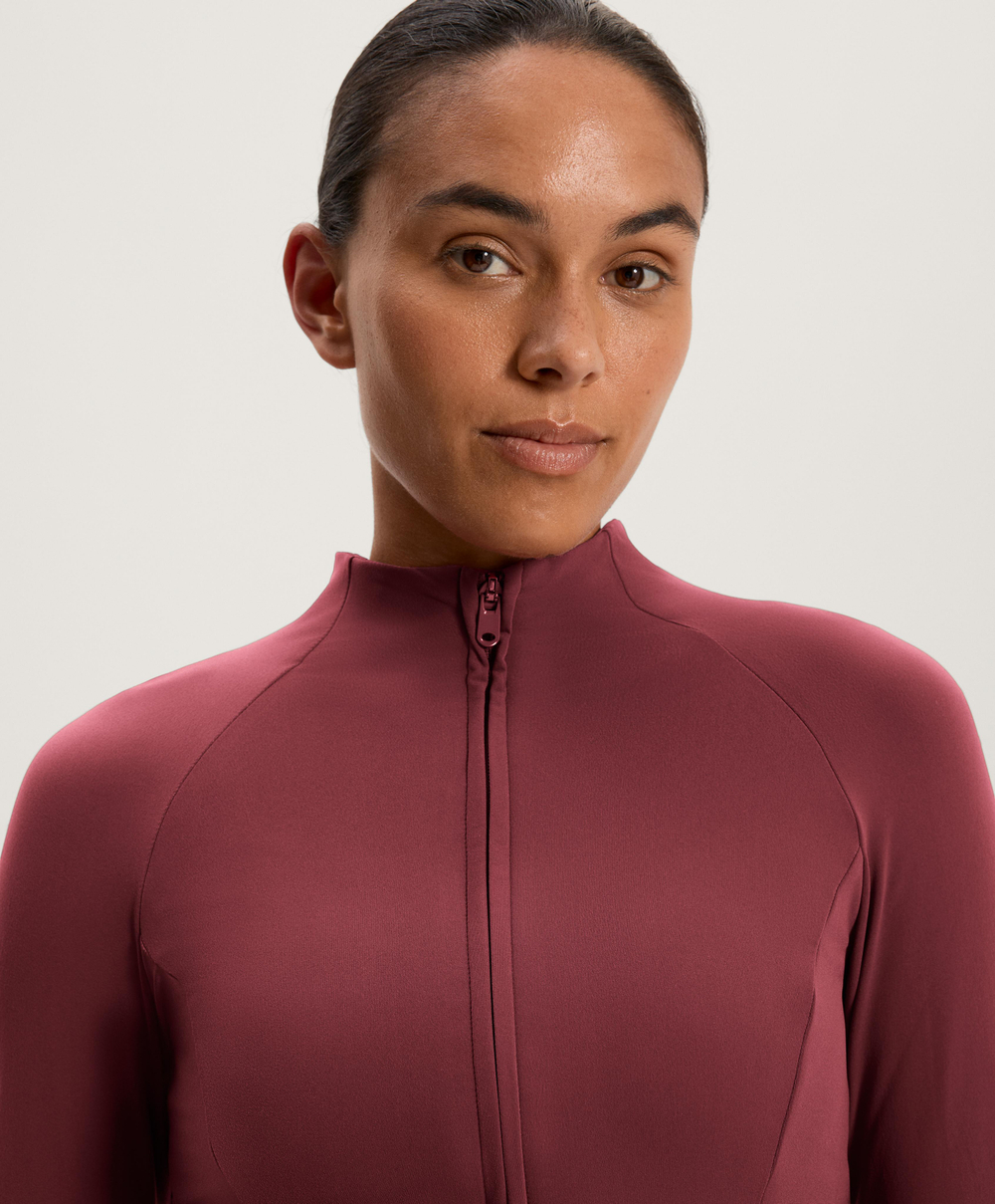 Oysho Легкая теплая куртка Nerve, сливовый