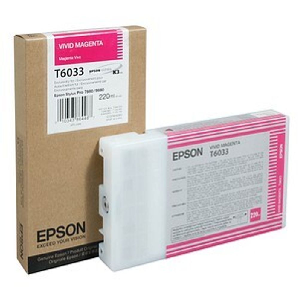 Картридж EPSON T6033 пурпурный насыщенный для Stylus Pro 7880/9880