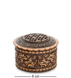 Народные промыслы BST-142/ 2 Шкатулка резная (береста)