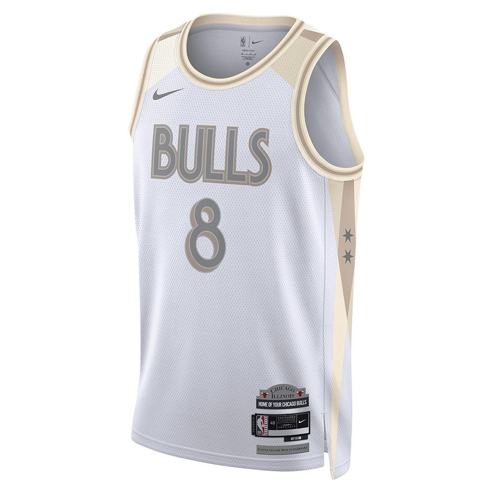 Футболка Nike NBA 2024/25 City Edition Swingman Chicago Bulls Zach LaVine White Jersey