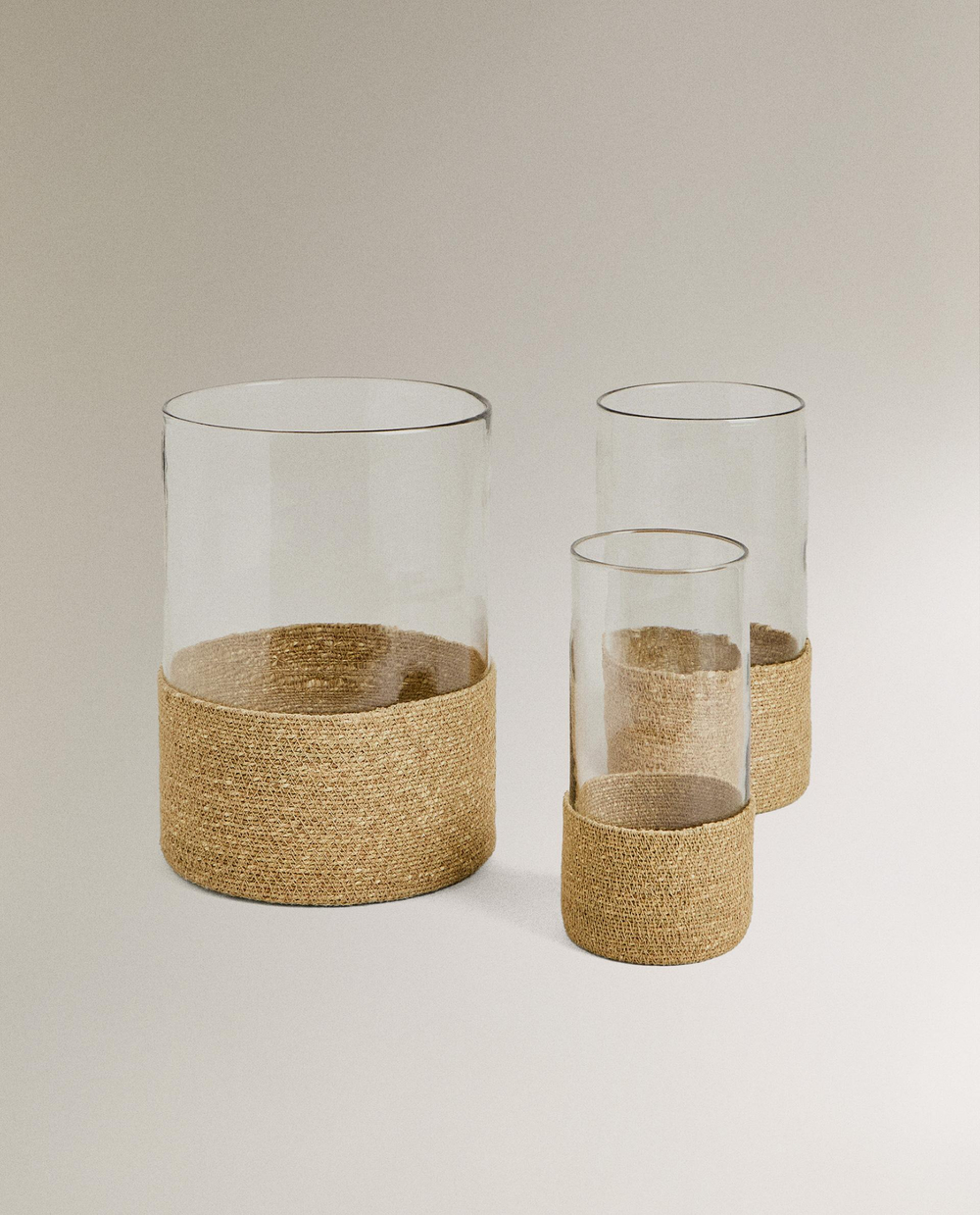 Zara Home Подсвечник из стекла, цвет прозрачный, 28 см