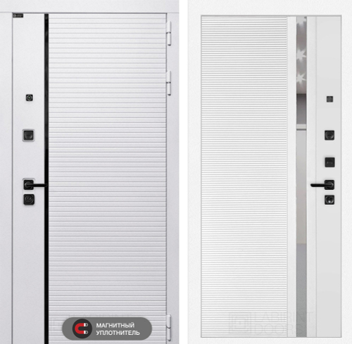 Роял 31 белый софт с зеркальной вставкой