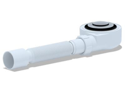 АНИ  Е455СLS  Сифон для поддона ХРОМ 1 1/2"*50  (8/шт)