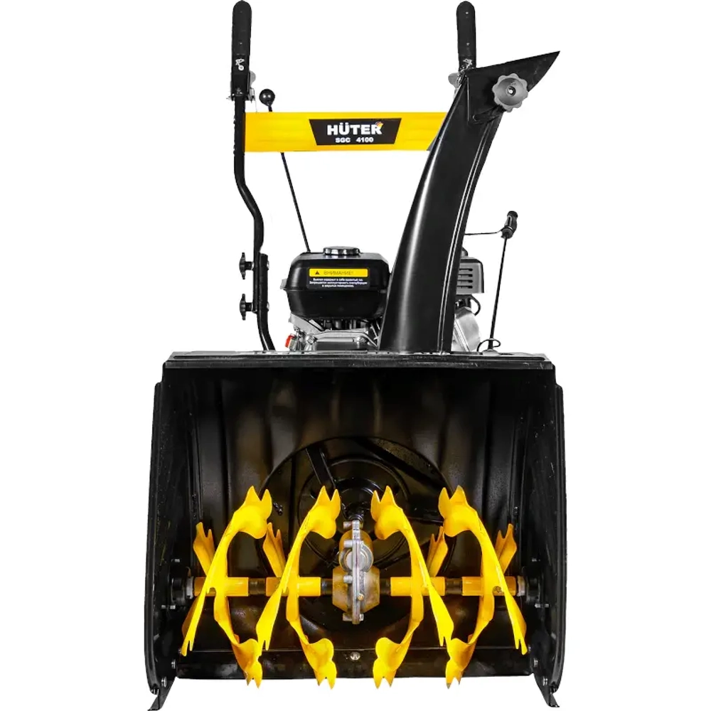 HUTER SGC 4100 снегоуборщик бензиновый 6.5 л.с. ковш 56 см, выброс 15 м, 5 вперед/2 назад 70/7/1