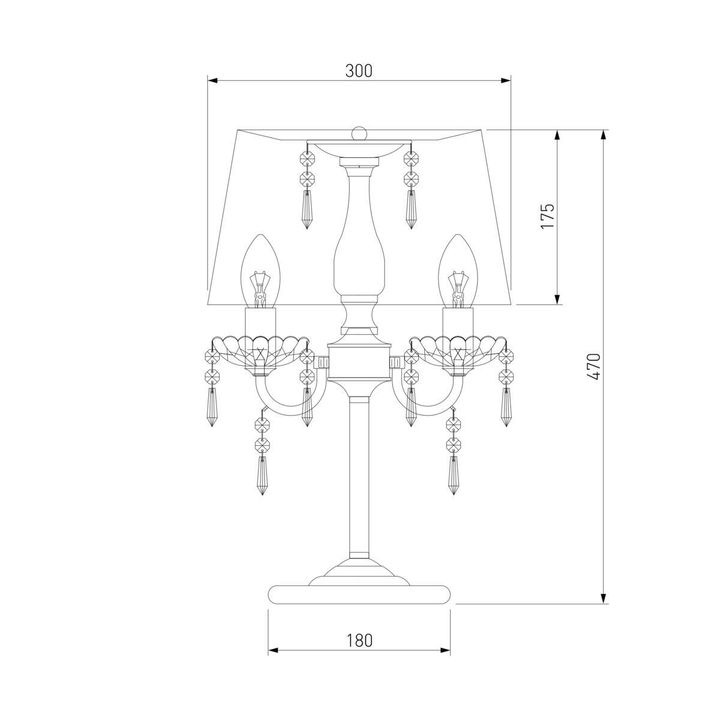 Настольная лампа Eurosvet 2045/3T хром/белый