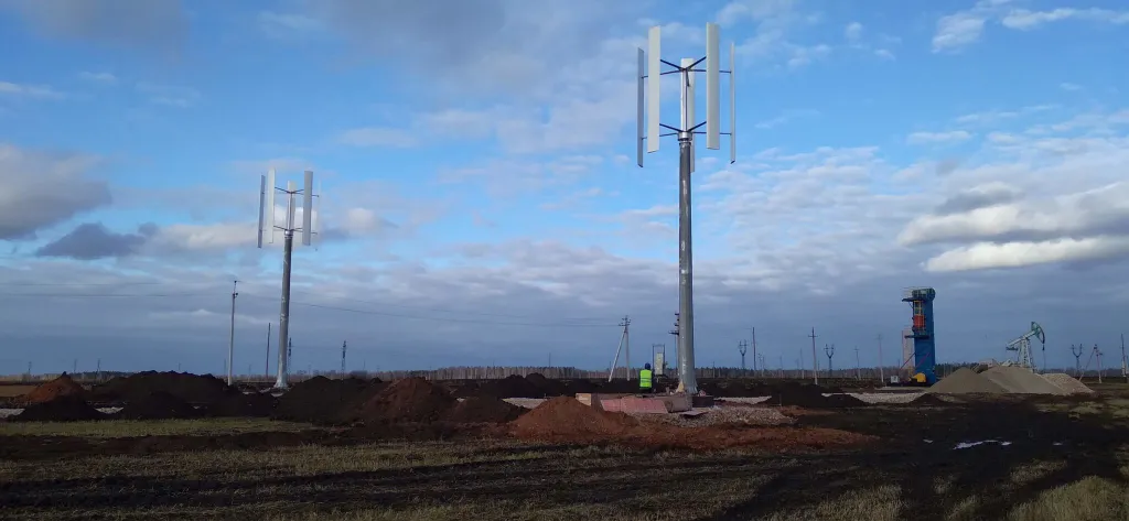 Первая гибридная ветряная электростанция для нефтяной компании в Татарстане