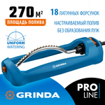 GRINDA RO-18, 18 форсунок, ударопрочный пластик, веерный распылитель, PROLine (429345)