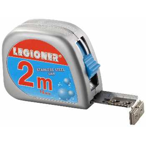 Рулетка нержавеющая с магнитным наконечником 2 м/19 мм LEGIONER, 34135-02-19