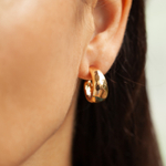Серьги Fiore Luna Hollow Drop LE6082 G