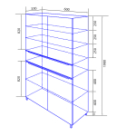 Пенал LOTOS 60 (60*198*33) напольный
