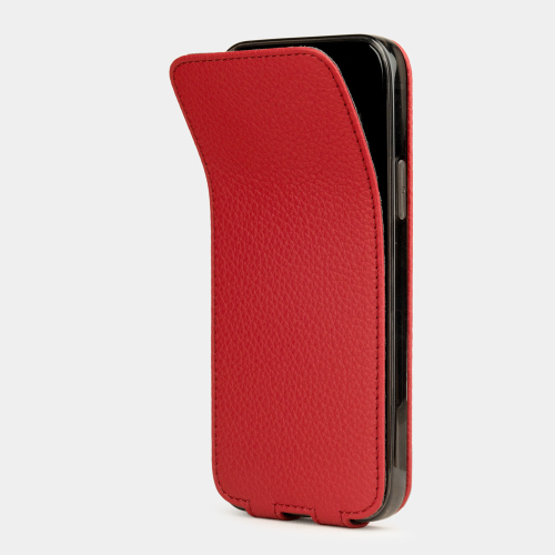 Чехол для iPhone 12 Pro Max из натуральной кожи теленка, красного цвета