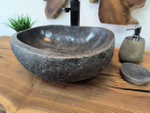 Раковина из речного камня RS-65787 44х36х15 из натурального камня