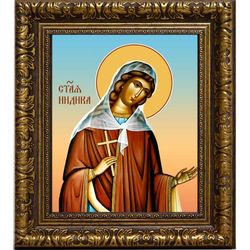 Святая Индика. Икона на холсте.