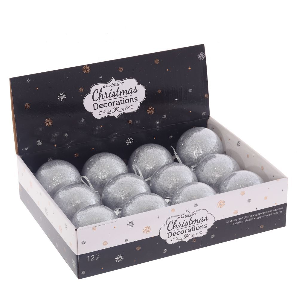 GAEM Набор из 12шт Украшение новогоднее "Шар", D10 см, L44 W33 H11 см