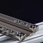 Алюминиевый карниз для штор, потолочный, двухрядный