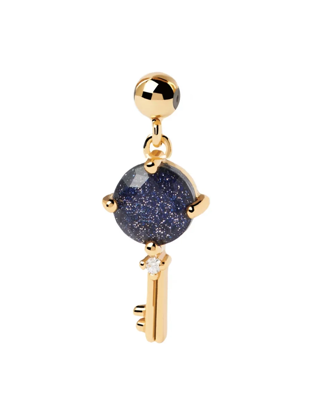 Подвеска-шарм The Key серебро 925 пробы покрытое золотом