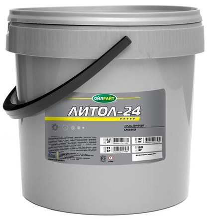 Смазка ЛИТОЛ-24 Oil right, 9,5кг. (1шт)