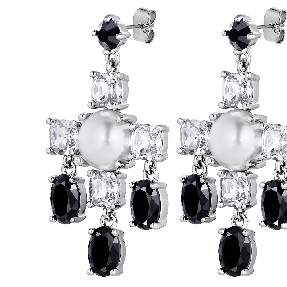 Серьги Dyrberg Kern LEONORA SS CRYSTAL / BLACK 430074