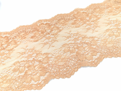 Эластичное кружево, темный беж-золотистый, 22см (Артикул: EK-1011), м