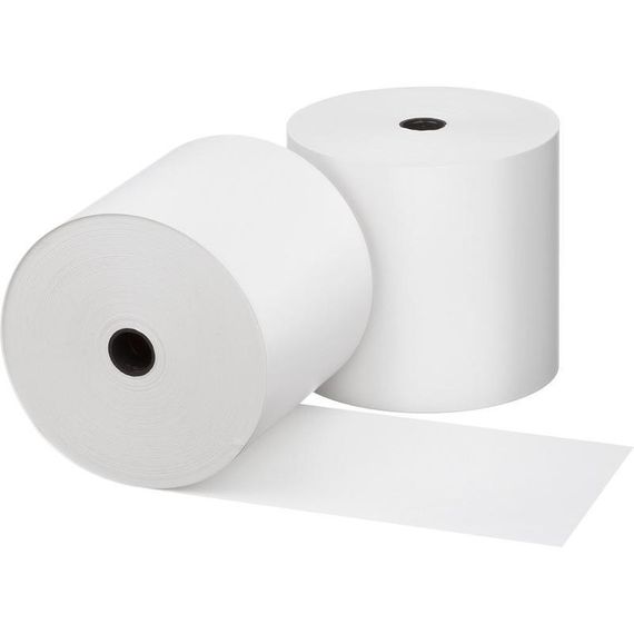 Чековая лента 57 мм Д 66-69 мм, намотка 70 м, втулка 12 мм, 12 штук