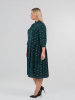 Платье 1329 темно-зеленый Novita (Акция)