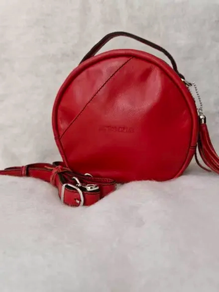 Сумка из натуральной кожи через плечо