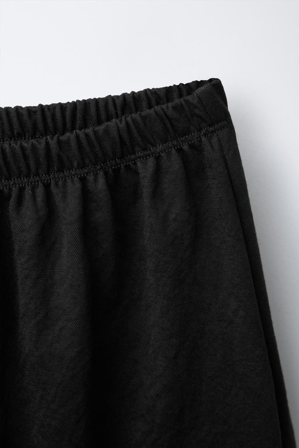 ZARA БРЮКИ СВОБОДНОГО КРОЯ, ЧЕРНЫЙ